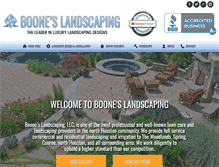 Tablet Screenshot of booneslandscaping.com